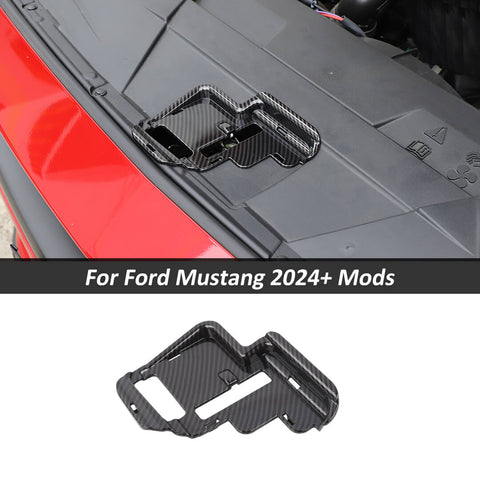 For 2024+ Ford Mustang Engine Hood Lock Bolt Gap Protect Cover Trim Cap Guards