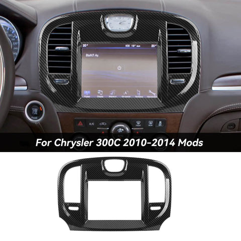 For 2010-2014 Chrysle 300/300C Central Control Navigation Screen Trim Cover