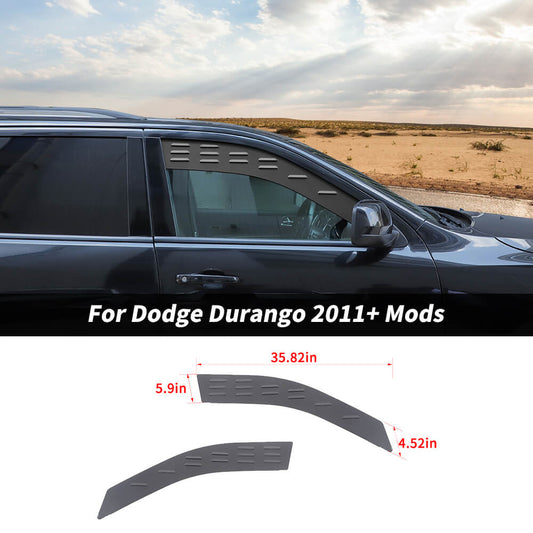 For 2011+ Dodge Durango Rear Window Glass Louvers Panel Air Vent Trim