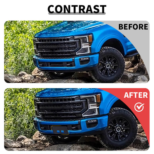 For 2020-2022 Ford F250/F350/F450/F550 Front Bumper License Plate Frame Bracket Holder