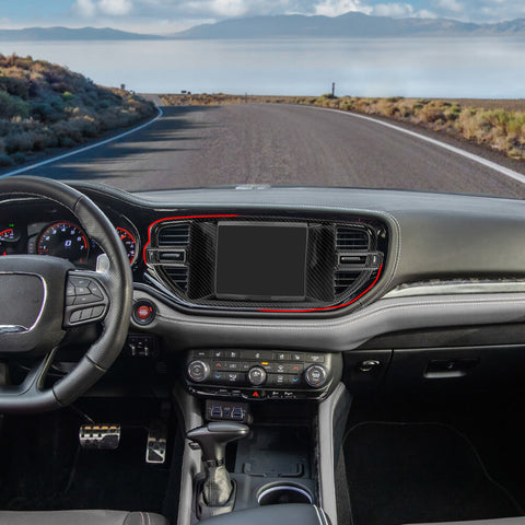 For 2021+ Dodge Durango Interior Center Console Navigation Dashboard Cover Trim