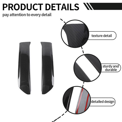 For 2010-2023 Toyota 4Runner Rear Tailgate Window Pillar Mould Cover Trim