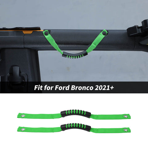 For 2021+ Ford Bronco Top Roll Bar Grab Handles Grip Paracord