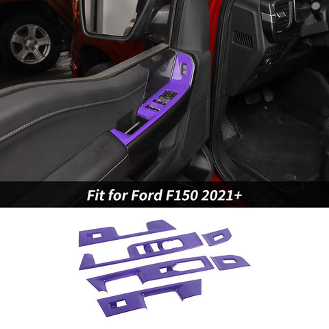 Window Lift Switch Panel Frame Trim Cover For Ford F150 2021+ Accessories | CheroCar