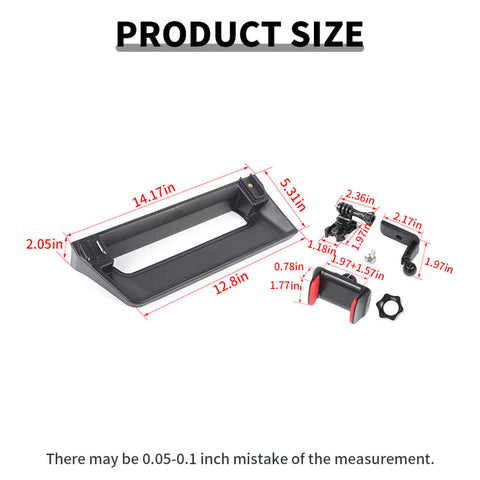 For 2023+ Chevy Colorado/GMC-CANYON Center Console Multi-functional Dashboard Phone Holder Storage Box