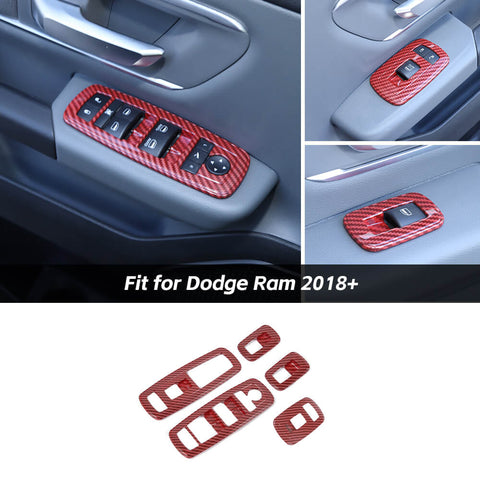 For 2018+ Dodge Ram Window Lift Switch Panel Cover Trim