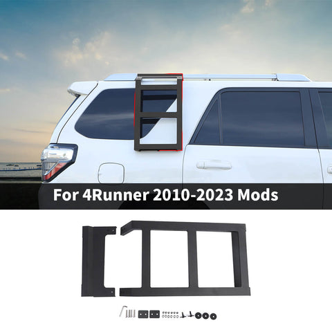 For 2010-2023 4Runner Rear Window Climbing Roof Rack Ladder Accessories