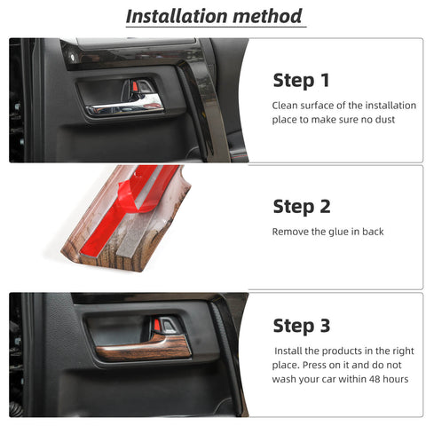 For 2017-2023 Toyota 4Runner Inner Door Handle Cover Trim