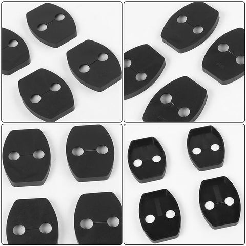 For 2010-2023 Toyota 4Runner 4 x Black Door Lock Protector Buckle Cover Trim