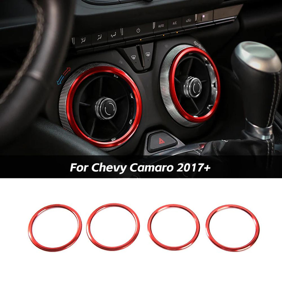 For 2017+ Chevy Camaro Air Conditioner Vent Outlet Ring Cover Trim