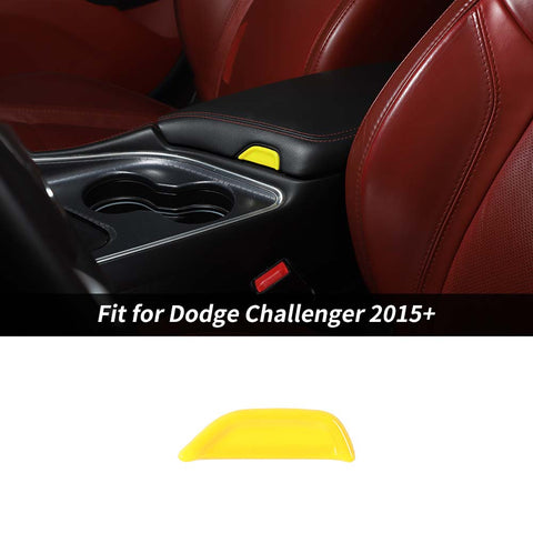 Armrest Box Switch Cover Trim For Dodge Challenger 2015+ Carbon Fibe Accessories | CheroCar