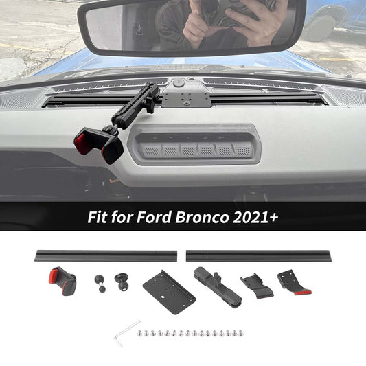 For 2021+ Ford Bronco Center Console Slide Expansion Phone Holder Bracke