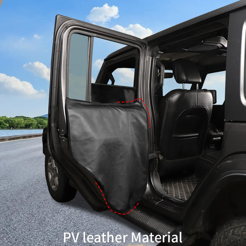 For Universal Car 2PCS Pet Scuff Cover Mat Left/Right Car Door Guard Storage Bag