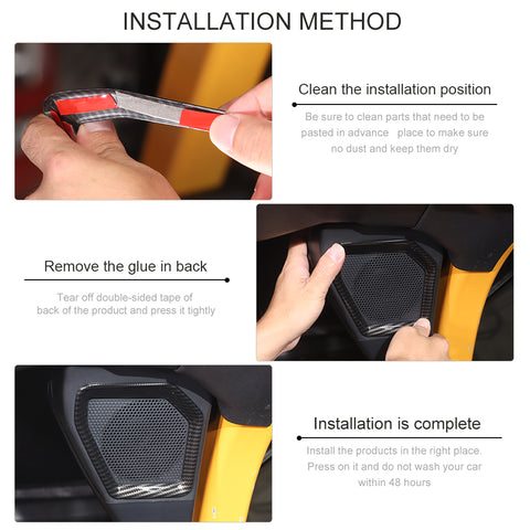 For 2021+ Ford Bronco Car Rear Trunk Speaker Decor Frame Panel Trim Cover