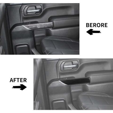 Interior Rear Car Door Panel Trim Cover For Chevy Silverado/GMC Sierra 2019-2022 Accessories | CheroCar