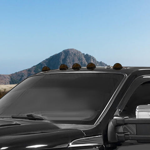 For 2008-2016 Ford F250/F350/F450/F550 Smoked Black Car Roof Light Lamp Cover Trim