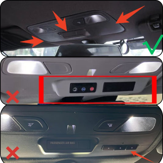 For 2017+ Chevrolet Camaro Front Reading Light Lamp Panel Cover Trim