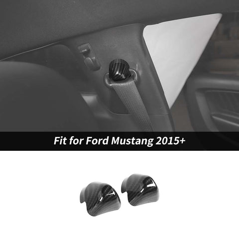 For 2015+ Ford Mustang Seat Safety Belt Buckle Decor Cover Trim