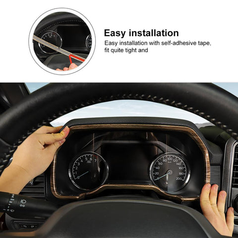 Dashboard track pack bezel Cover Frame Decor Trim For Ford F150 2021+ Accessories | CheroCar