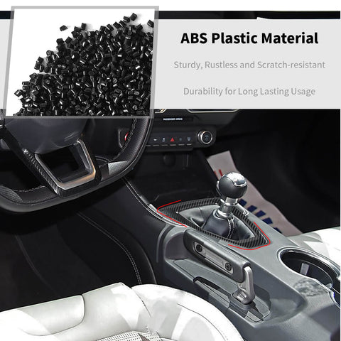 For 2024+ Ford Mustang Interior Center Console Gear Shift Panel Cover Trim