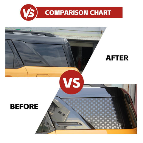 Rear Side Window Sticker Cover For Ford Bronco Sport 2021+ Accessories | CheroCar