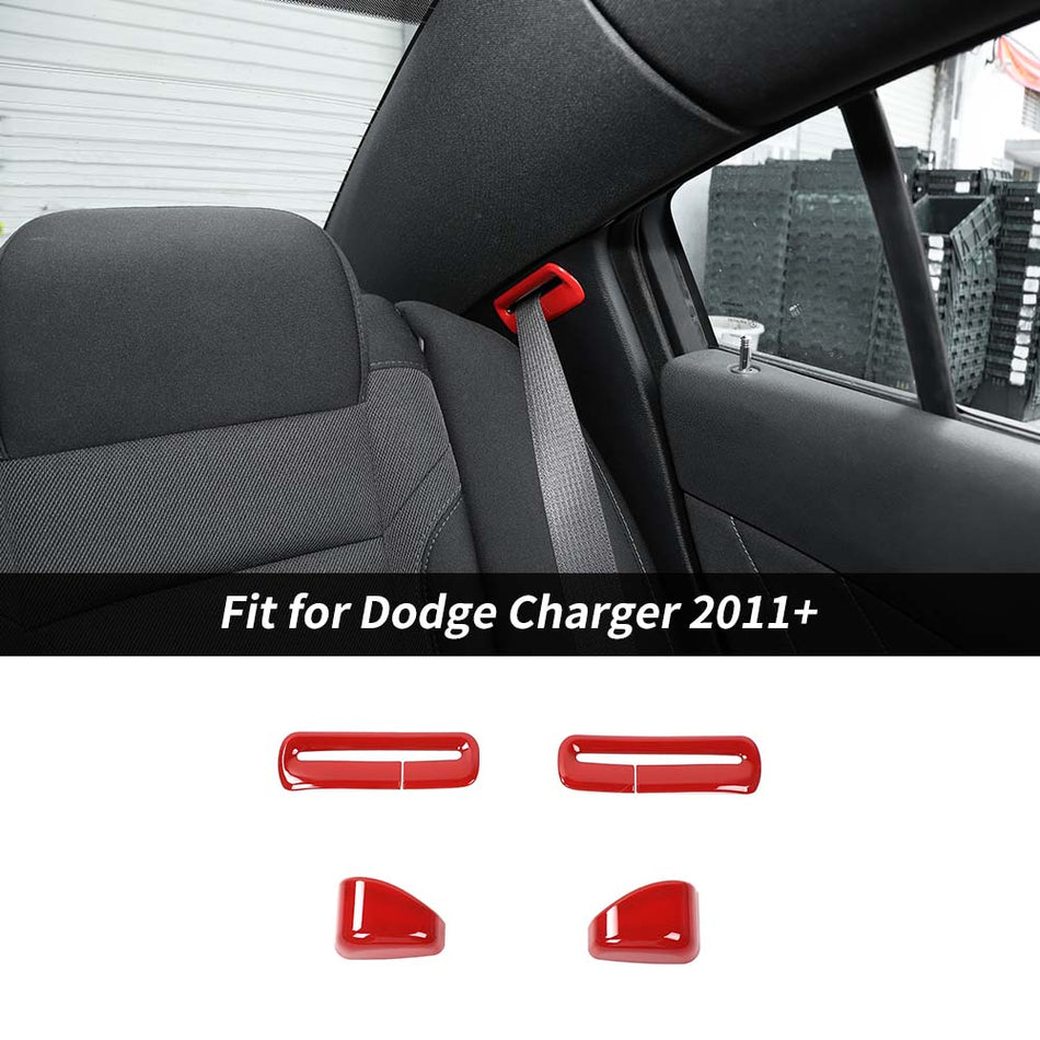 For 2011+ Dodge Charger/Chrysler 300C Seat Safety Belt Button Cover Trim