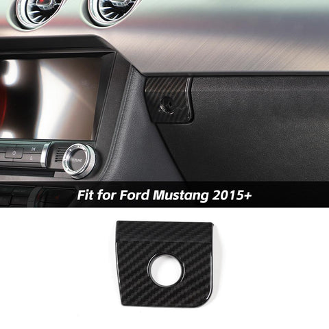 Dash Passenger Storage Box Switch Cover Bezel For Ford Mustang 2015+ Accessories | CheroCar