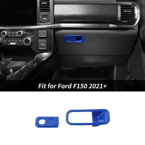 Co-pilot Storage Box Handle Cover Trim Bezels For Ford F150 2021+ Accessories | CheroCar