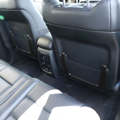 For 2011+ Dodge Durango Seat Back Storage Mesh Bag Frame Cover Trim