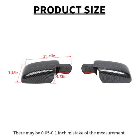 For 2009-2018 Dodge RAM Full View Mirror Cap Shell Trim Cover