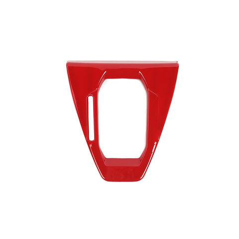 For Mustang 24+ Automatic Car Interior Red Gear Shift Bezel Panel Cover