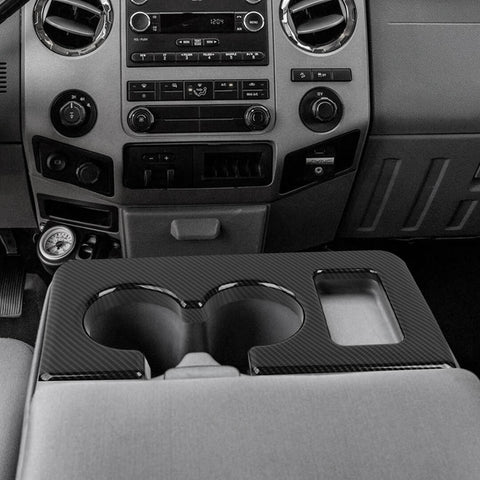 For 2008-2016 Ford F250/F350/F450/F550 Front Armrest Water Cup Holder Trim Panel Cover