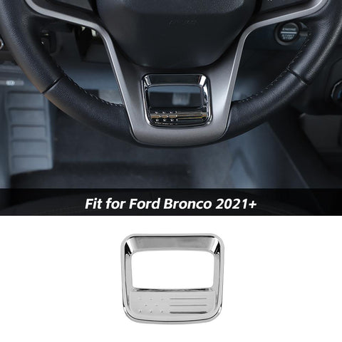 Steering Wheel Trim Decor Cover For Ford Bronco 2021+ US Flagh Accessories | CheroCar