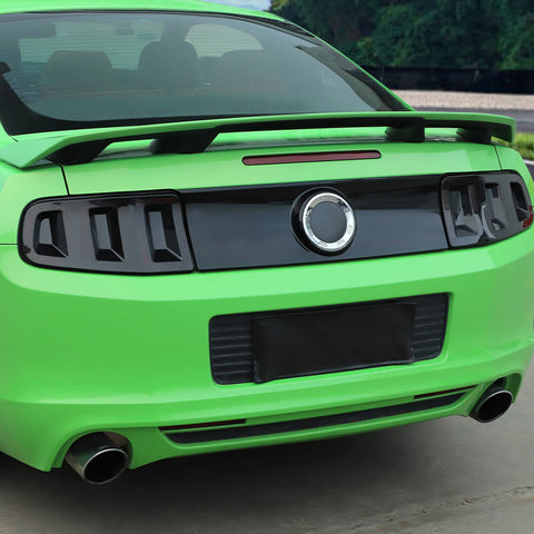 For 2010-2014 Ford Mustang Smoked Black Front Headlight /Rear Taillight Lamp Cover Trim Kit