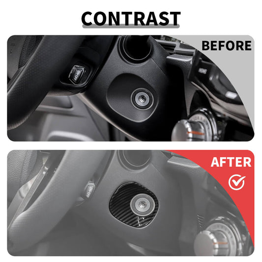 For 2010-2023 Toyota 4Runner Ignition Switch Lock Panel Cover Trim Decor Bezels