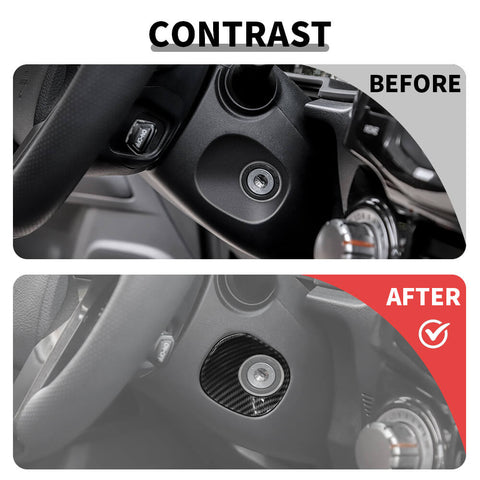 For 2010-2023 Toyota 4Runner Ignition Switch Lock Panel Cover Trim Decor Bezels