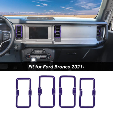 Air Conditioner Vent Outlet Decor Frame Trim Covers For Ford Bronco 2021+ Accessories | CheroCar