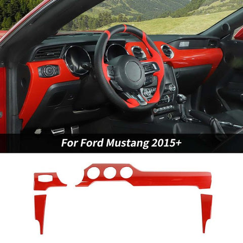 Center Console Panel Cover Trim For Ford Mustang 2015+｜CheroCar