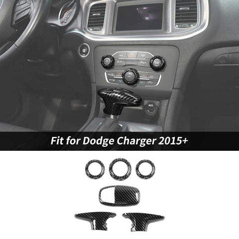 Gear Lever Trim/Air Conditioner Switch Panel Trim For Dodge Charger/Challenger 2015+ Accessories | CheroCar