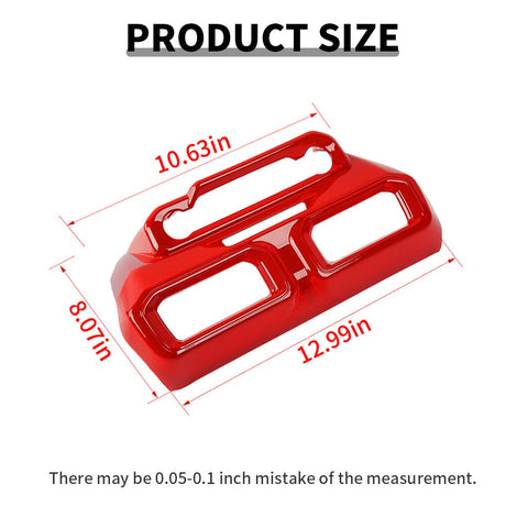 For Ford Mustang 2024-2025 Red Mustang Center Console Air Vent Outlet Frame Cover