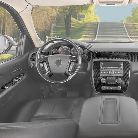 For 2007-2013 Chevy Suburban/Tahoe/Avalanche/GMC-YUKON/GMC-SIERRA Interior Center Console Decoration Cover Trim Kit