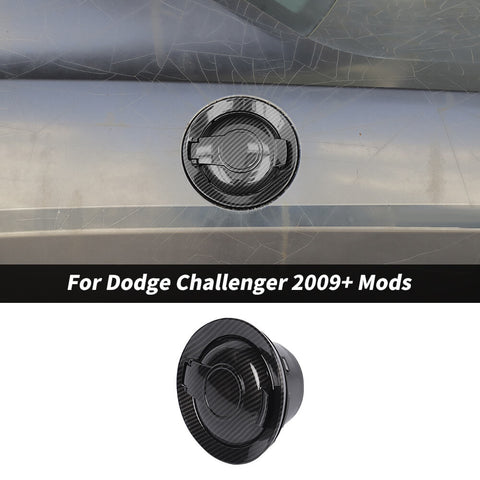 For 2009+ Dodge Challenger Gas Cap Fuel Filler Door Tank Cap Trim Cover