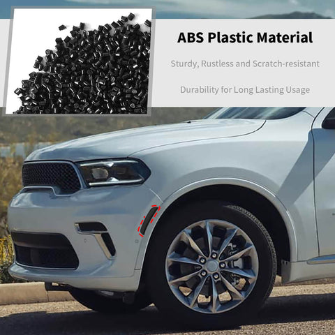 For 2024+ Dodge Durango Smoked Black Front Wheel Eyebrow Light Cover Trim Frame