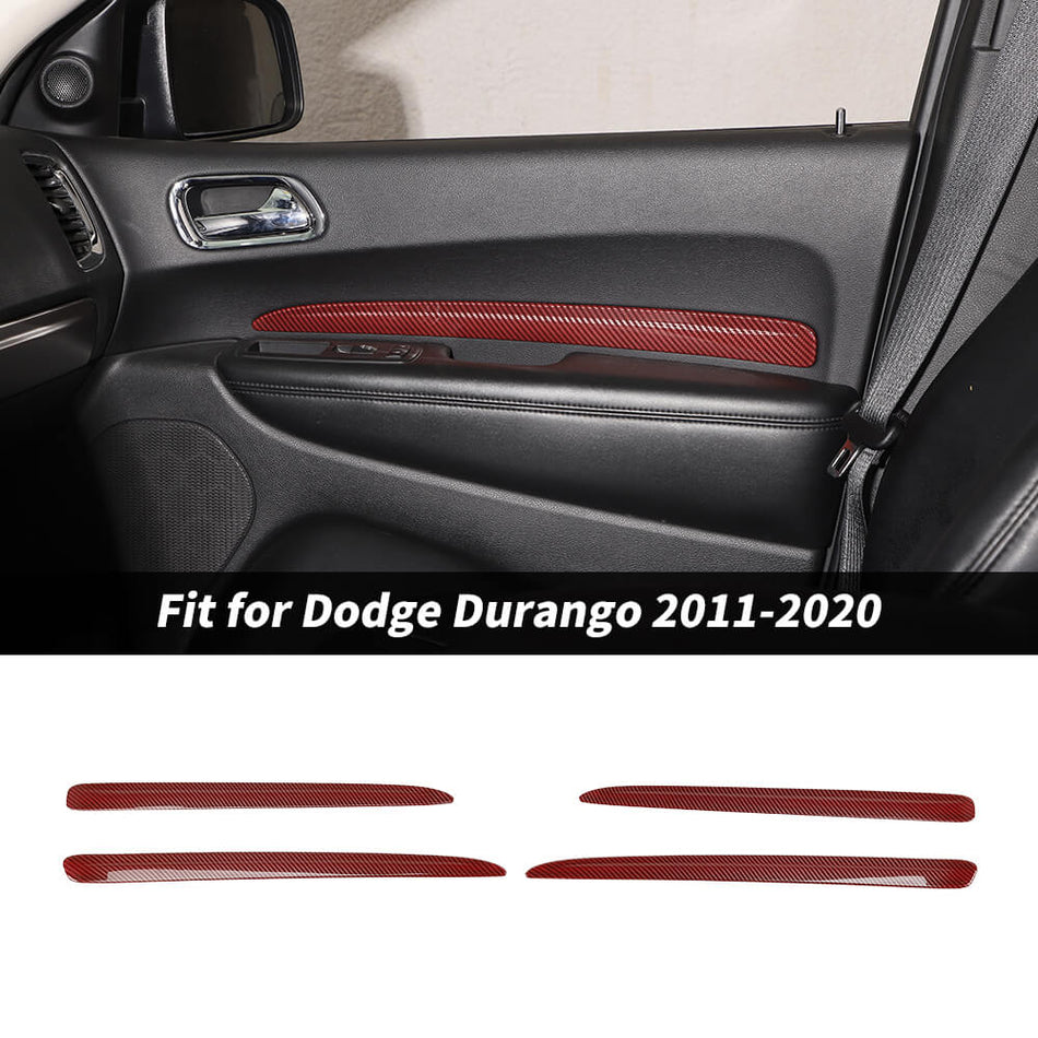 For 2011-2020 Dodge Durango Front & Rear Door Inner Panel Decal Strip Cover Trim