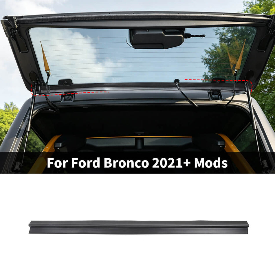 For 2021+ Ford Bronco Car Rear Tailgate Rear Window Rain Gutter Deflector Strip Accessories