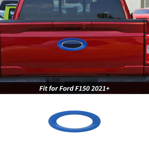 Exterior Rear Car Logo Emblem Badge Ring Trim Decoration For Ford F150 2021+ Accessories | CheroCar