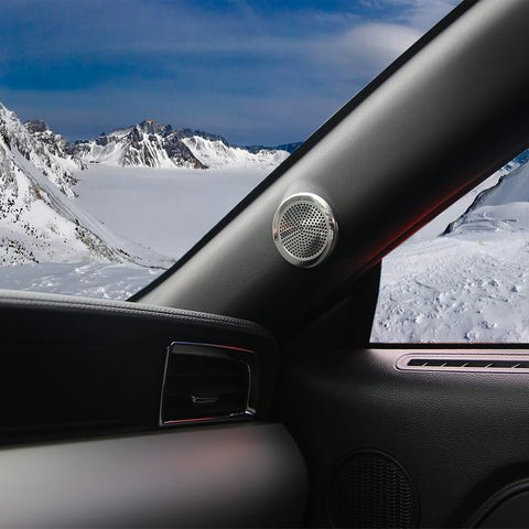 For 2015-2023 Ford Mustang Door A-pillar Speaker Panel Cover Trim Accessories