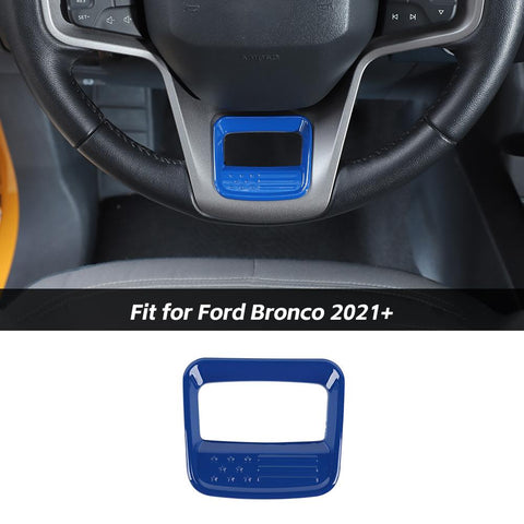 Steering Wheel Trim Decor Cover For Ford Bronco 2021+ US Flagh Accessories | CheroCar