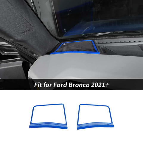 A pillar Horn Speaker Frame Cover Trim Bezels For Ford Bronco 2021+ Accessories | CheroCar