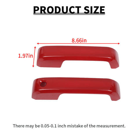 For 2015-2020 Ford F150 Exterior Car Door Handle Shell Cover Trim (2 pcs)
